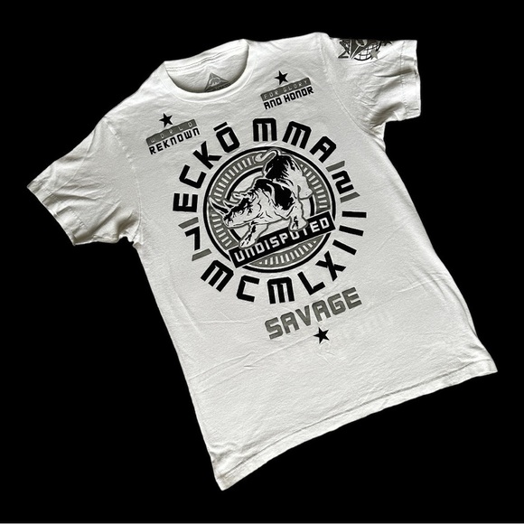 ECKO UNLTD MMA White Glory And Honor Tee Medium - Picture 1 of 9